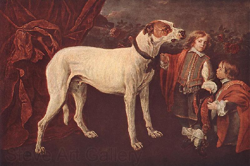 FYT, Jan Big Dog, Dwarf and Boy df Spain oil painting art